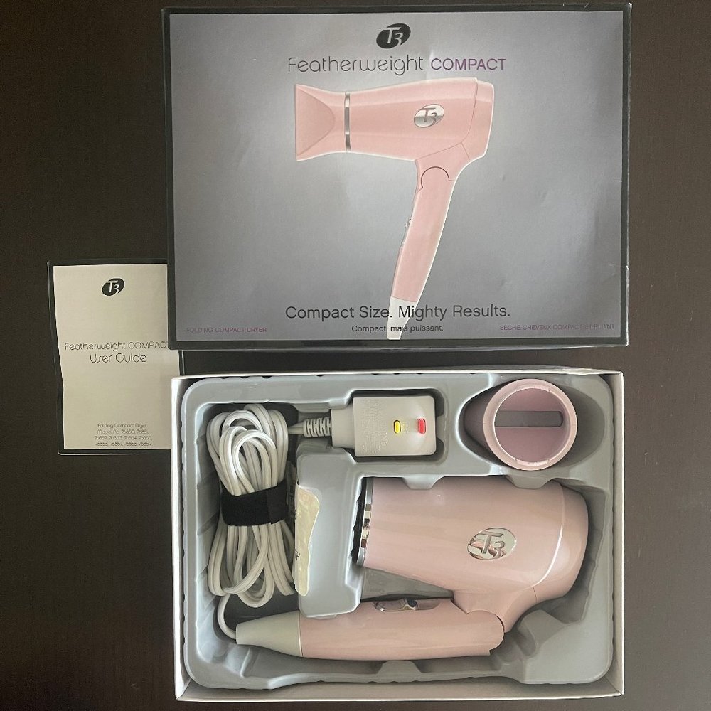 T3 Featherweight Compact Folding Travel Hair Dryer